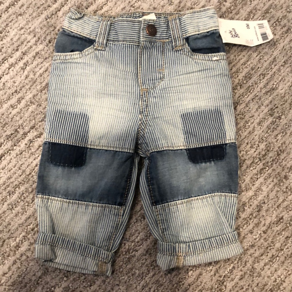 Baby b’gosh faded patchwork boys jeans